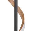 GLOBO LED-Tischleuchte dunkelbraun mattschwarz Opal Metall PVC Kunststoff H/D: ca. 49,3x15,5 cm 1 Brennstellen