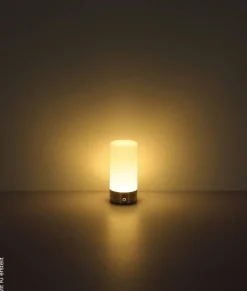 GLOBO LED-Tischlleuchte Lex nickel matt Metall H/D: ca. 19x8,8 cm
