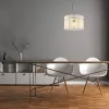 GLOBO Pendelleuchte gold klar Metall H/D: ca. 150x40 cm E27 1 Brennstellen
