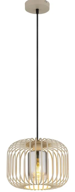GLOBO Pendelleuchte Metall H/D: ca. 120x28 cm E27 1 Brennstellen