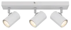 GLOBO Spot JAMES 57918-3W weiß Metall B/H/L: ca. 39x14,5x6 cm GU10 3 Brennstellen