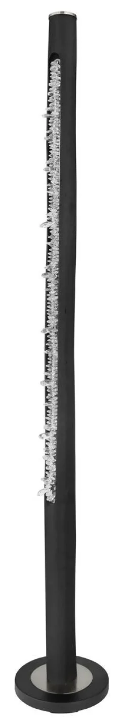 GLOBO Stehlampe FELICITAS 15354-15SN schwarz nickel matt Holz Metall Acryl H/D: ca. 151x23 cm
