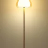 GLOBO Stehlampe gold Metall Glas B/H/L: ca. 44x37x44 cm