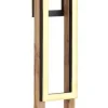 GLOBO Stehlampe ILLA 67266S dunkelbraun mattschwarz Metall MDF B/H/L: ca. 20x150x25 cm 1 Brennstellen