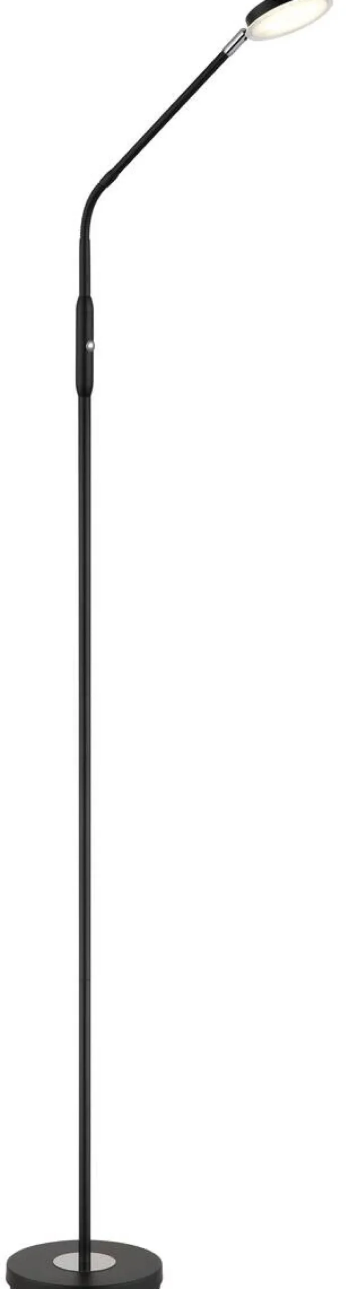 GLOBO Stehlampe mattschwarz Metall B/H/L: ca. 20x173x52 cm 1 Brennstellen
