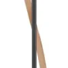 GLOBO Stehlampe mattschwarz dunkelbraun Opal Metall PVC Kunststoff H/D: ca. 150,7x20 cm 1 Brennstellen