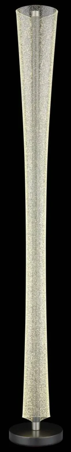 GLOBO Stehlampe nickel matt anthrazit klar Metall Kunststoff H/D: ca. 155x20 cm 1 Brennstellen