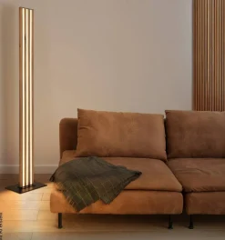 GLOBO Stehlampe Opal schwarz Metall Kunststoff B/H/T: ca. 18x140x30 cm 1 Brennstellen
