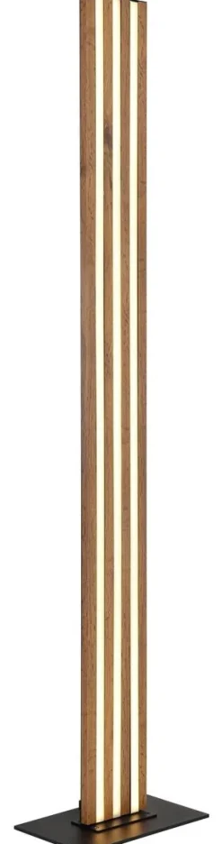 GLOBO Stehlampe Opal schwarz Metall Kunststoff B/H/T: ca. 18x140x30 cm 1 Brennstellen