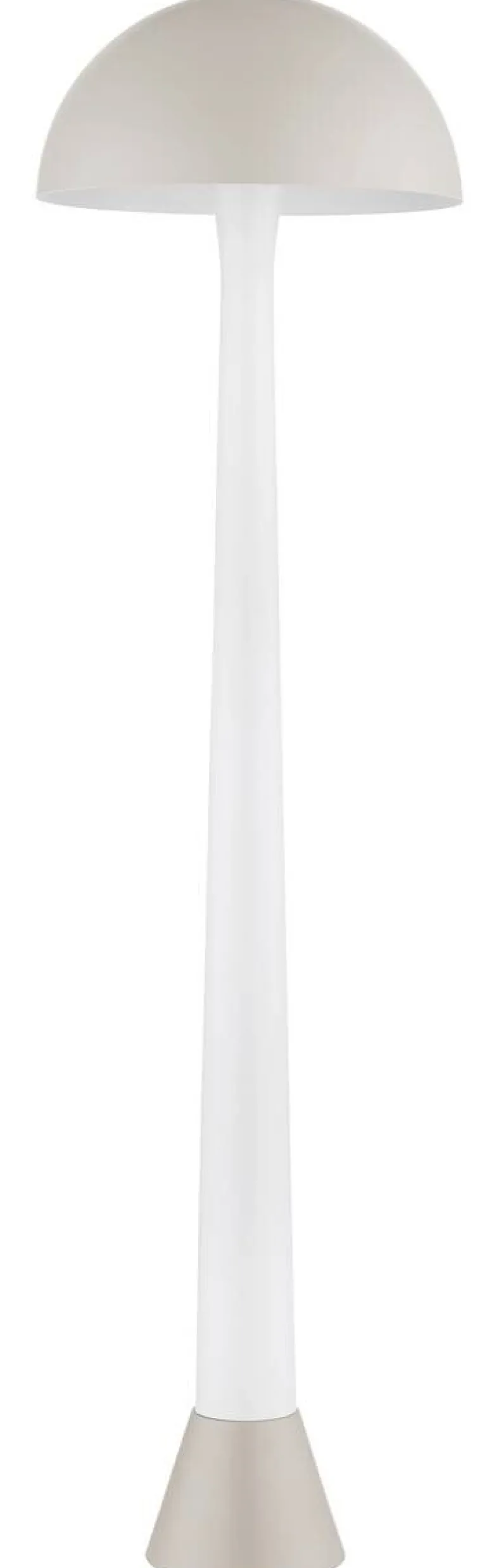 GLOBO Stehlampe sand weiß Metall H/D: ca. 150x40 cm E27 1 Brennstellen