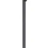 GLOBO Stehlampe schwarz anthrazit Opal Metall Acryl Aluminium H/D: ca. 181x40 cm 1 Brennstellen