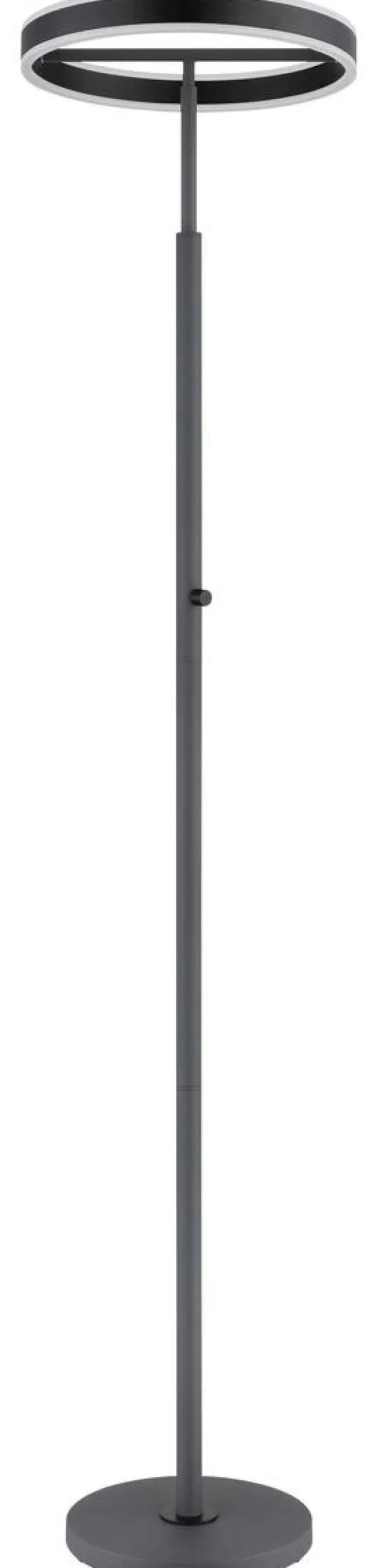 GLOBO Stehlampe schwarz anthrazit Opal Metall Acryl Aluminium H/D: ca. 181x40 cm 1 Brennstellen