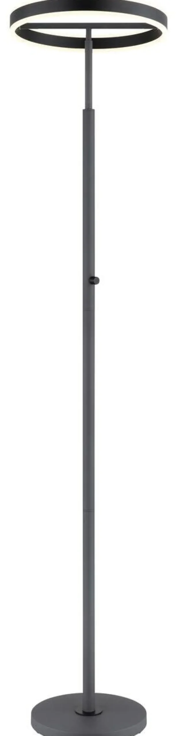 GLOBO Stehlampe schwarz anthrazit Opal Metall Acryl Aluminium H/D: ca. 181x40 cm 1 Brennstellen