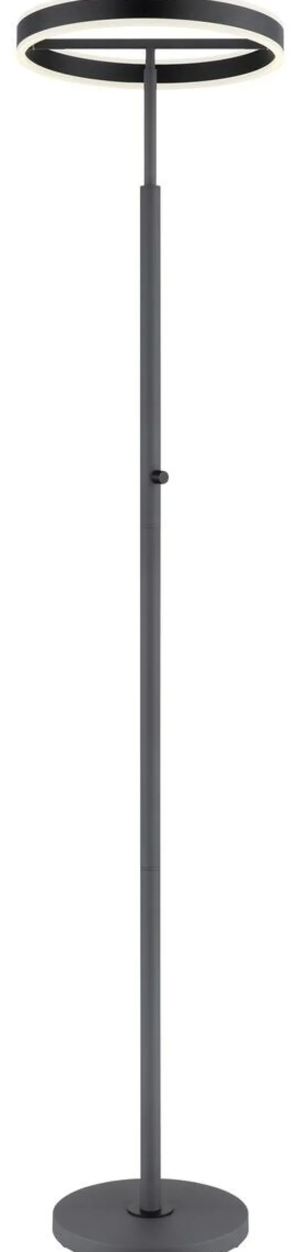 GLOBO Stehlampe schwarz anthrazit Opal Metall Acryl Aluminium H/D: ca. 181x40 cm 1 Brennstellen