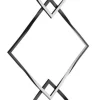 GLOBO Stehlampe schwarz Opal Metall Kunststoff Aluminium B/H/L: ca. 20x130x49 cm 1 Brennstellen