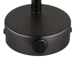 GLOBO Strahler schwarz Chrom Metall Glas B/H/L: ca. 12x14,5x14 cm E14 1 Brennstellen