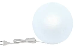 GLOBO Tischleuchte mattschwarz Opal weiß Metall Glas H/D: ca. 24,5x25 cm E27 1 Brennstellen