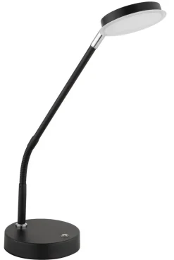 GLOBO Tischleuchte mattschwarz Metall B/H/L: ca. 13x52x43 cm 1 Brennstellen
