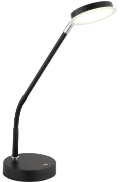 GLOBO Tischleuchte mattschwarz Metall B/H/L: ca. 13x52x43 cm 1 Brennstellen