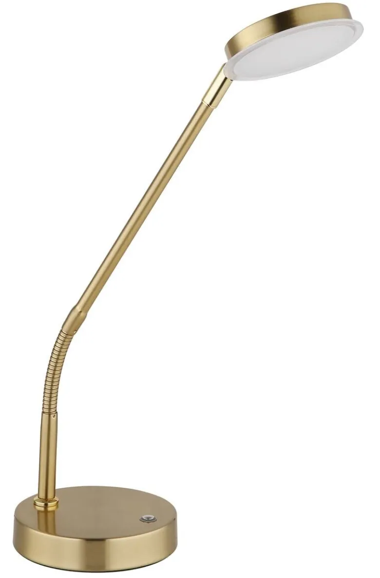 GLOBO Tischleuchte messing Metall B/H/L: ca. 13x53,5x43 cm 1 Brennstellen