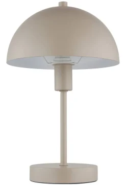 GLOBO Tischleuchte sand Metall H/D: ca. 31x20 cm E14 1 Brennstellen