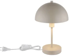 GLOBO Tischleuchte sand Metall H/D: ca. 31x20 cm E14 1 Brennstellen