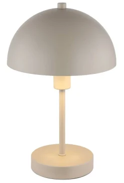GLOBO Tischleuchte sand Metall H/D: ca. 31x20 cm E14 1 Brennstellen