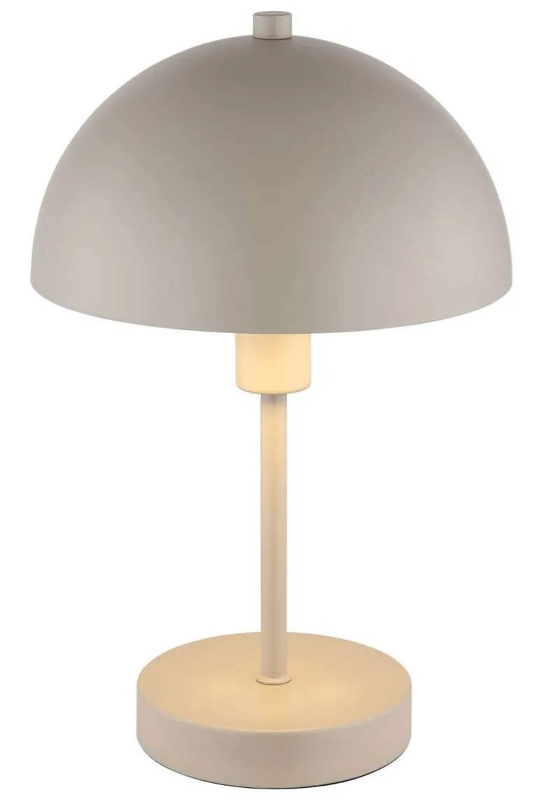 GLOBO Tischleuchte sand Metall H/D: ca. 31x20 cm E14 1 Brennstellen