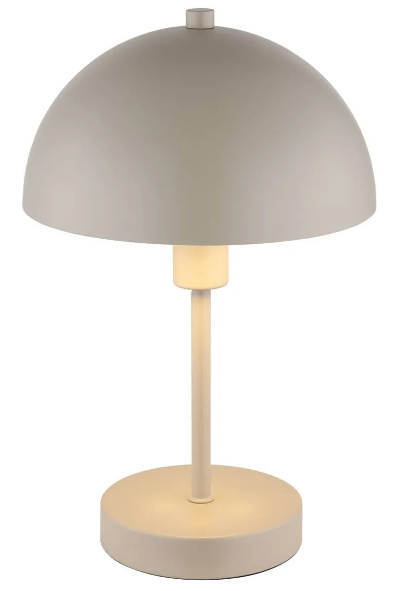 GLOBO Tischleuchte sand Metall H/D: ca. 31x20 cm E14 1 Brennstellen