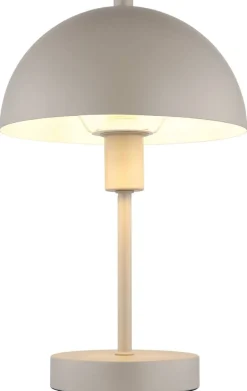 GLOBO Tischleuchte sand Metall H/D: ca. 31x20 cm E14 1 Brennstellen