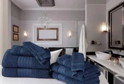 Good Morning Frottier-Set 8-teilig jeansblau Baumwolle