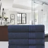 Good Morning Handtuch 4er-Pack blau Baumwolle B/L: ca. 50x100 cm