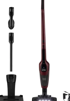 Gorenje Handstaubsauger SVC216100DSIIR rot schwarz Metall Kunststoff B/H/L: ca. 26x118x17 cm