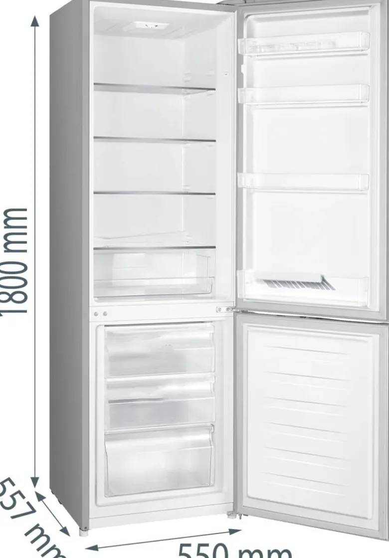 Gorenje Kühl-/Gefrierkombination RK418DPS4 Edelstahl B/H/T: ca. 55x180x55,7 cm
