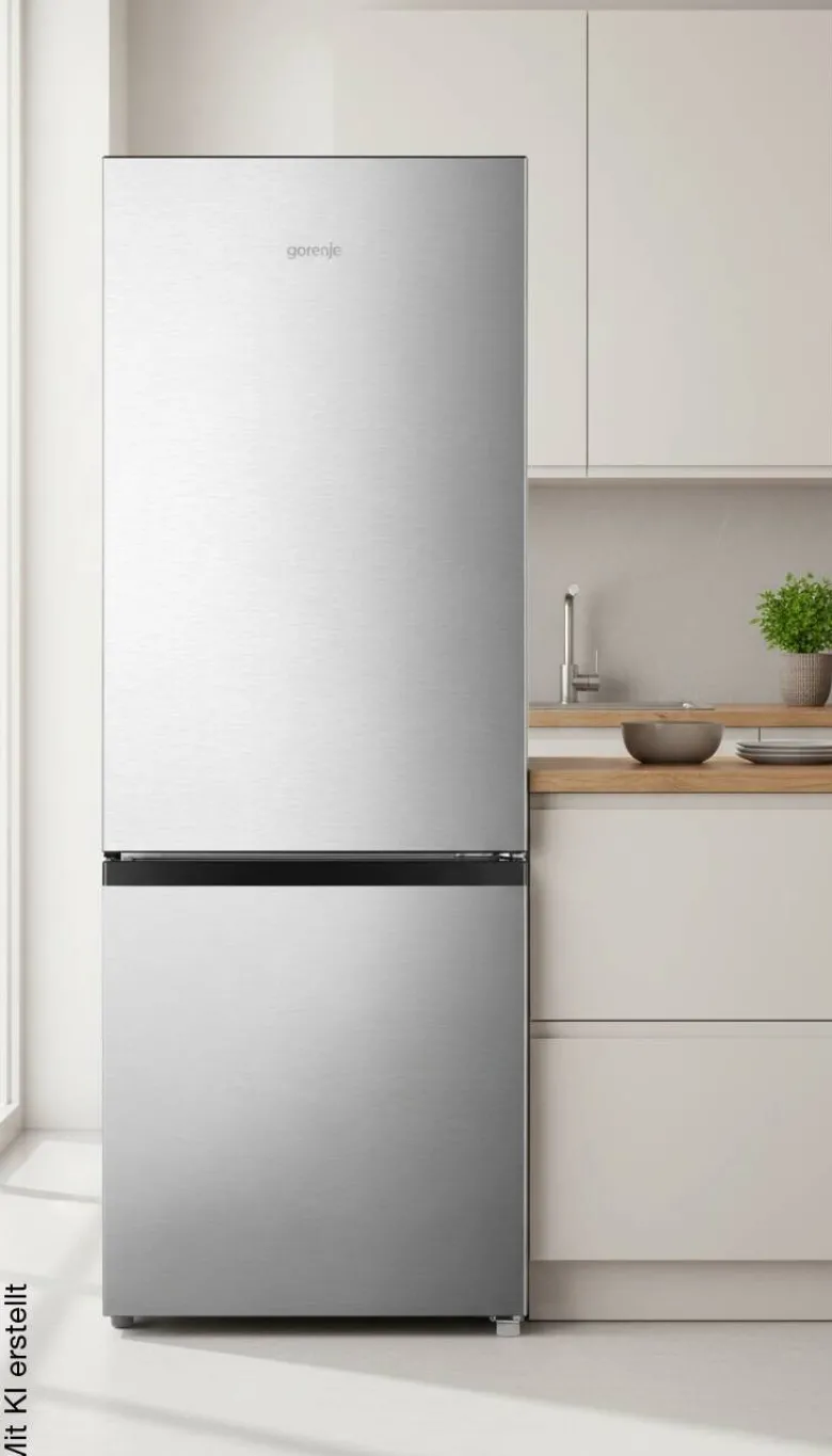 Gorenje Kühl-/Gefrierkombination RK14CPS4 silber B/H/T: ca. 49,5x143x56,2 cm