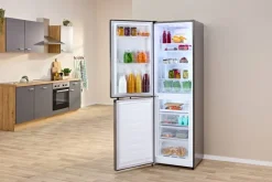 Gorenje Kühl-/Gefrierkombination NRK 418 DCS4 Edelstahloptik B/H/T: ca. 55x183x56 cm