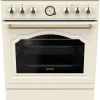 Gorenje Retro-Standherd 60cm mit Glaskeramikkochfeld GECS6B70CLI beige B/H/T: ca. 60x85x60 cm