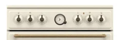 Gorenje Retro-Standherd 60cm mit Glaskeramikkochfeld GECS6B70CLI beige B/H/T: ca. 60x85x60 cm