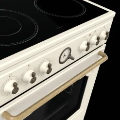 Gorenje Retro-Standherd 60cm mit Glaskeramikkochfeld GECS6B70CLI beige B/H/T: ca. 60x85x60 cm