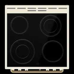 Gorenje Retro-Standherd 60cm mit Glaskeramikkochfeld GECS6B70CLI beige B/H/T: ca. 60x85x60 cm