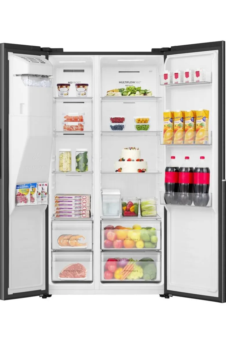 Gorenje Side-by-Side NRS9E6BX schwarz B/H/T: ca. 91,1x178,6x61,5 cm