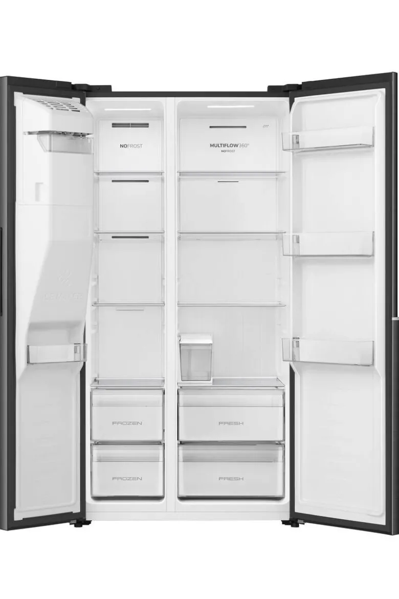 Gorenje Side-by-Side NRS9E6BX schwarz B/H/T: ca. 91,1x178,6x61,5 cm