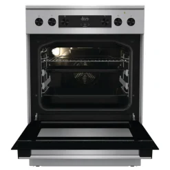Gorenje Standherd 60cm mit Glaskeramikkochfeld GECS6C70XPA Edelstahloptik B/H/T: ca. 60x85x60 cm