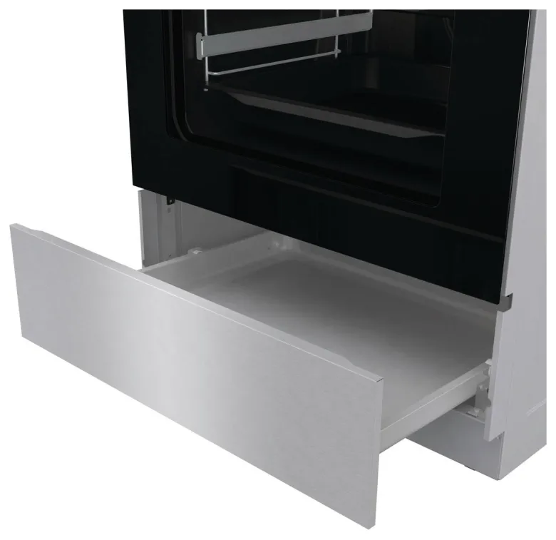 Gorenje Standherd 60cm mit Glaskeramikkochfeld GECS6C70XPA Edelstahloptik B/H/T: ca. 60x85x60 cm