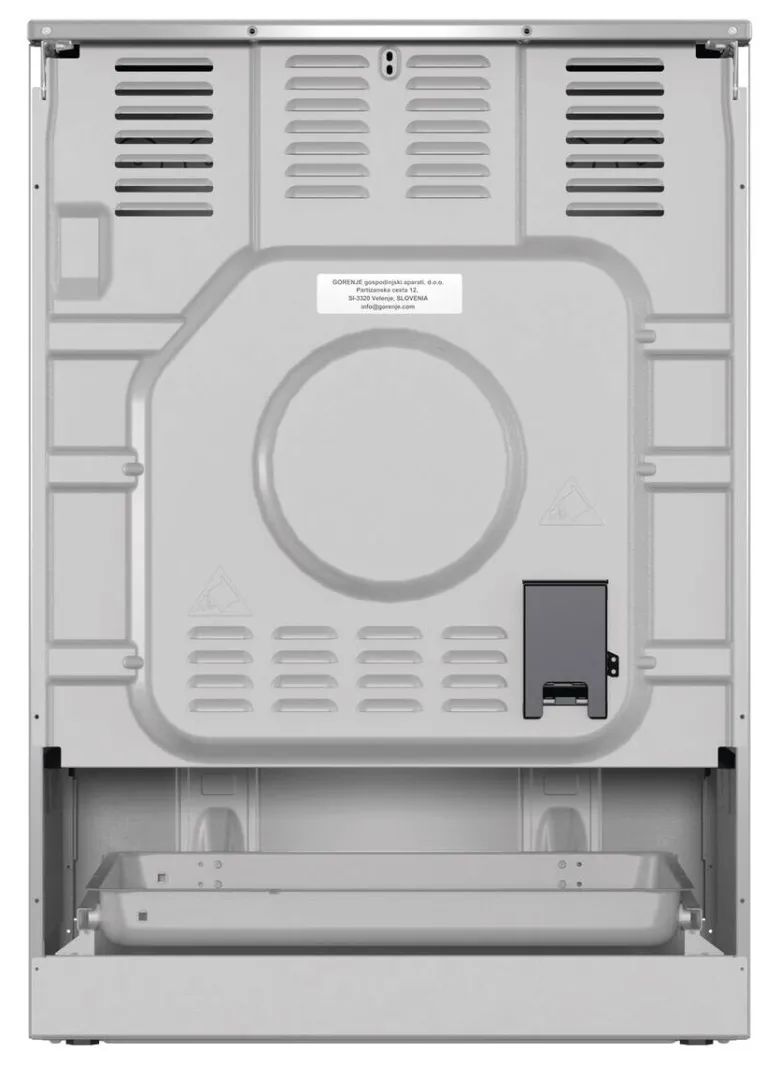 Gorenje Standherd 60cm mit Glaskeramikkochfeld GECS6C70XPA Edelstahloptik B/H/T: ca. 60x85x60 cm