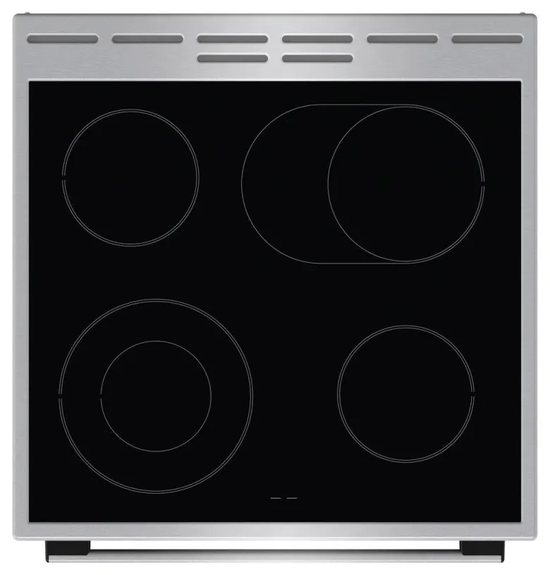 Gorenje Standherd 60cm mit Glaskeramikkochfeld GECS6C70XPA Edelstahloptik B/H/T: ca. 60x85x60 cm