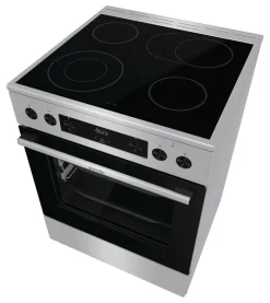 Gorenje Standherd 60cm mit Glaskeramikkochfeld GECS6C70XPA Edelstahloptik B/H/T: ca. 60x85x60 cm