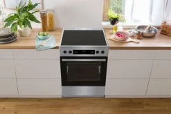 Gorenje Standherd 60cm mit Glaskeramikkochfeld GECS6C70XPA Edelstahloptik B/H/T: ca. 60x85x60 cm