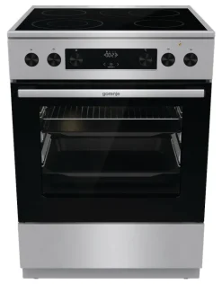 Gorenje Standherd 60cm mit Glaskeramikkochfeld GECS6C70XPA Edelstahloptik B/H/T: ca. 60x85x60 cm