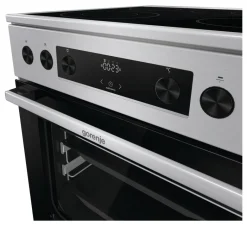 Gorenje Standherd 60cm mit Glaskeramikkochfeld GECS6C70XPA Edelstahloptik B/H/T: ca. 60x85x60 cm